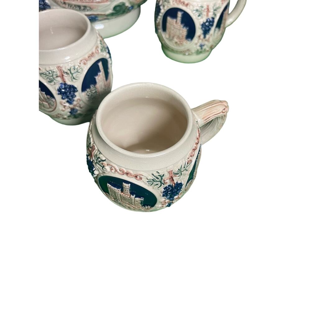 Vintage German Castle Stoneware Punchbowl/Tureen Set - Picture 7 of 8